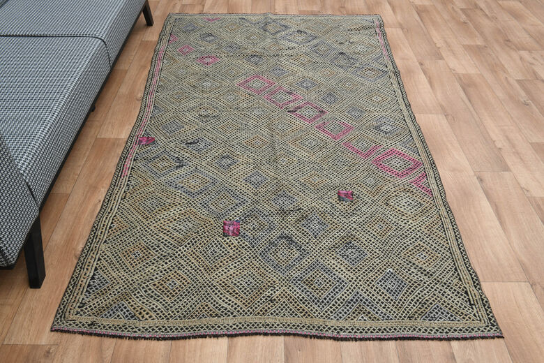 Farmhouse Decor Turkish Kilim Rug