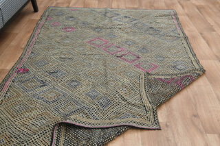 Farmhouse Decor Turkish Kilim Rug - Thumbnail