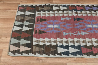 3x4, Geometric Pattern Vintage Kilim - Thumbnail