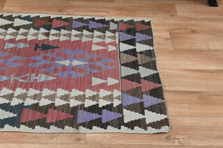 3x4, Geometric Pattern Vintage Kilim - Thumbnail