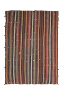 7x9, Rare Design Vintage Kilim Rug - Thumbnail