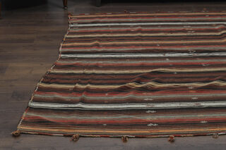 7x9, Rare Design Vintage Kilim Rug - Thumbnail