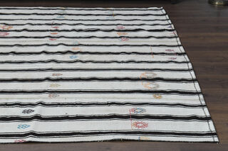 Striped Vintage Kilim Rug - Thumbnail