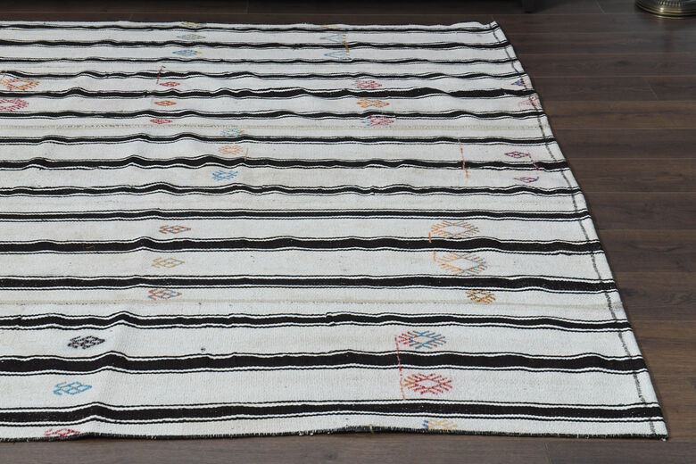 Striped Vintage Kilim Rug