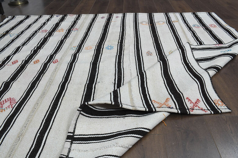 Striped Vintage Kilim Rug