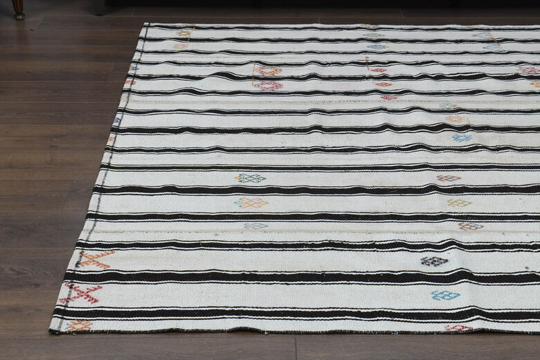 Striped Vintage Kilim Rug