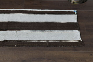 2x10, White Brown Vintage Runner - Thumbnail