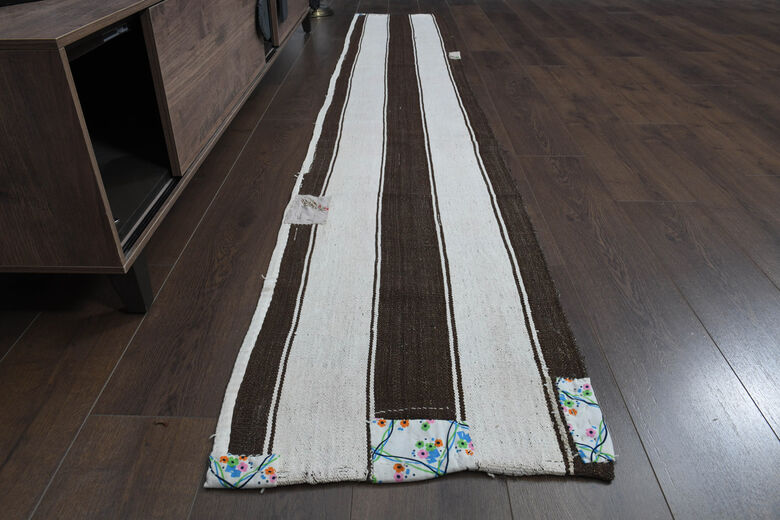 2x10, White Brown Vintage Runner