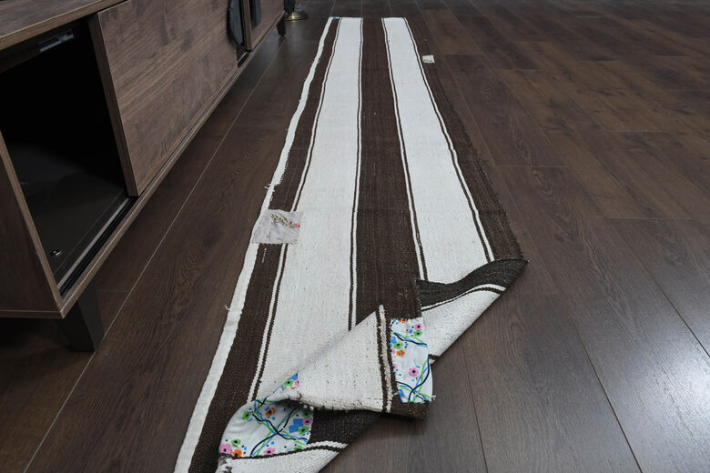 2x10, White Brown Vintage Runner