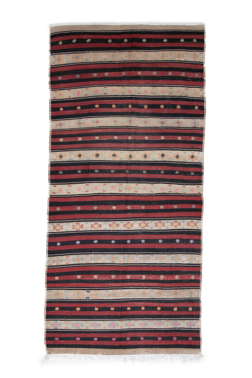 5x11, Wide Rustic Flatweave Kilim Runner