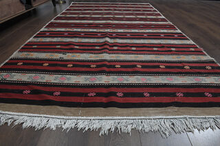 5x11, Wide Rustic Flatweave Kilim Runner - Thumbnail