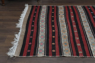 5x11, Wide Rustic Flatweave Kilim Runner - Thumbnail