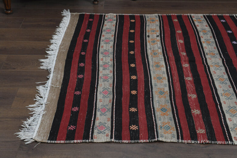 5x11, Wide Rustic Flatweave Kilim Runner