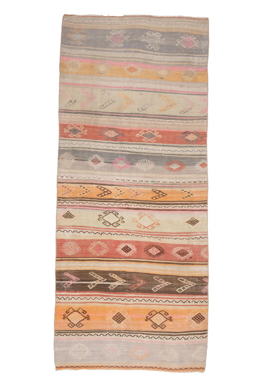 4x9, Boho Decor Turkish Kilim Rug