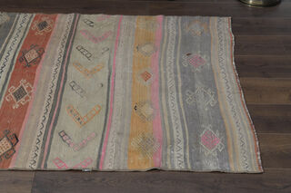 4x9, Boho Decor Turkish Kilim Rug - Thumbnail