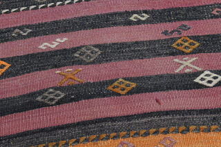 Wool Flatweave Vintage Runner - Thumbnail