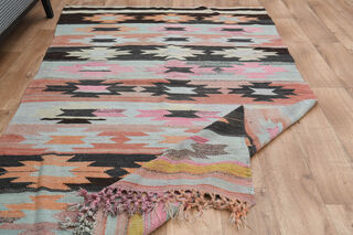 5x8, Home Decor Vintage Kilim Rug - Thumbnail