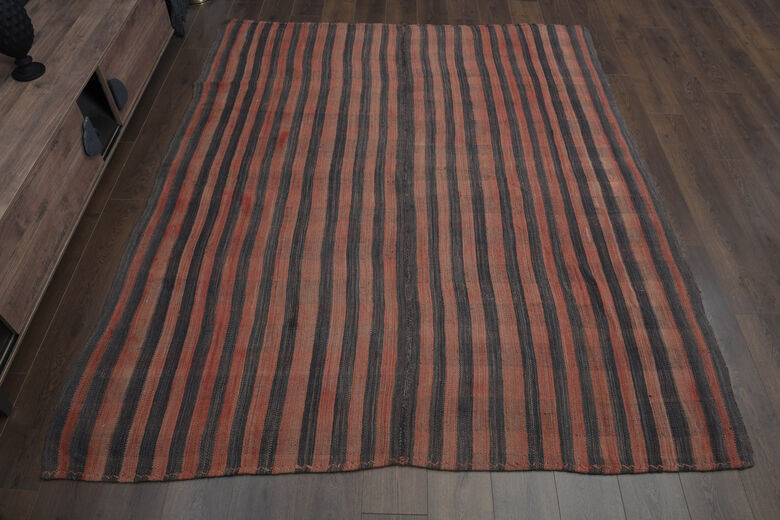 7x9, Mid Century Modern Turkish Rug