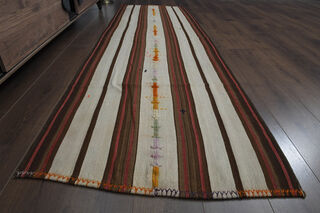 3x9, Boho Decor Vintage Kilim Runner - Thumbnail