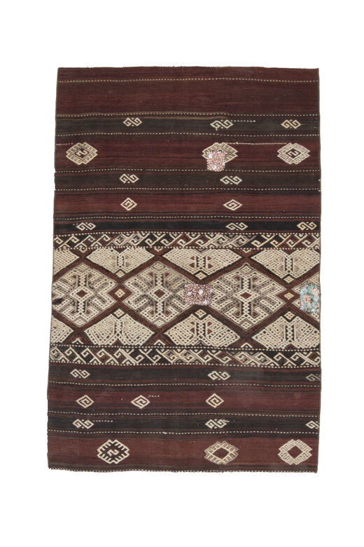 4x6, Bohemian Decor Turkish Kilim