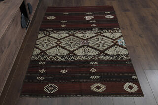 4x6, Bohemian Decor Turkish Kilim - Thumbnail