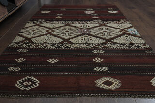 4x6, Bohemian Decor Turkish Kilim - Thumbnail