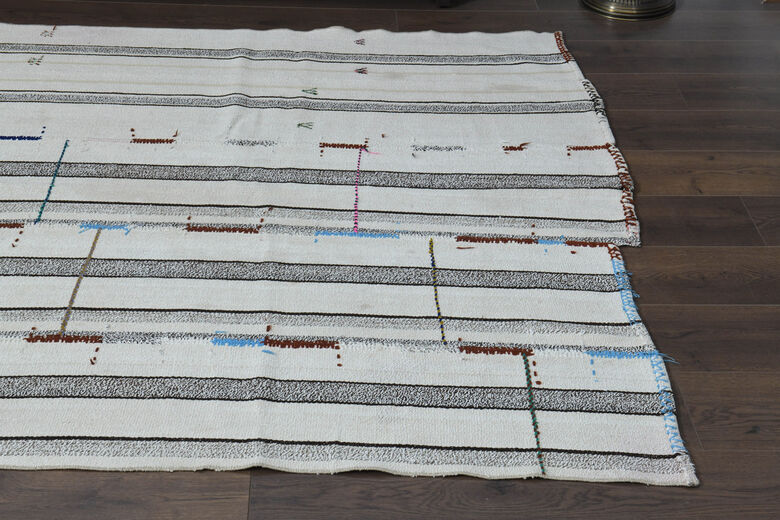 5x10, Ultra Wide Vintage Kilim Runner