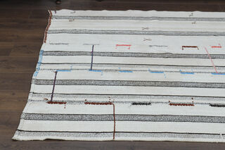 5x10, Ultra Wide Vintage Kilim Runner - Thumbnail