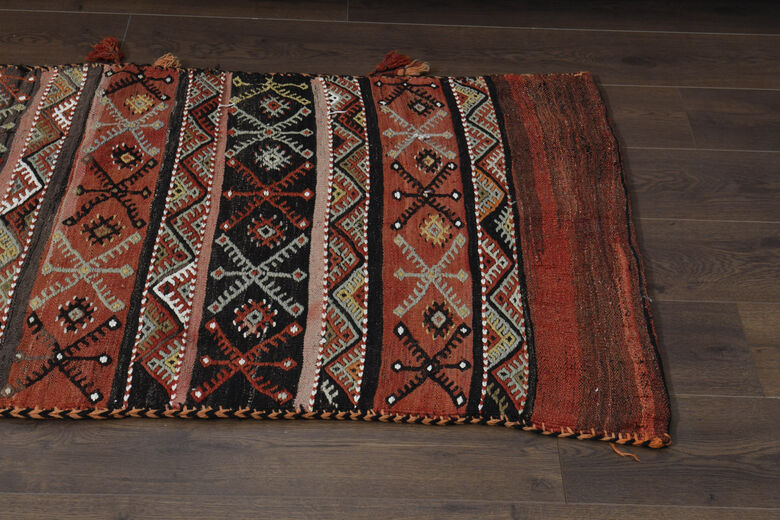 3x4, Washable Wool Vintage Kilim