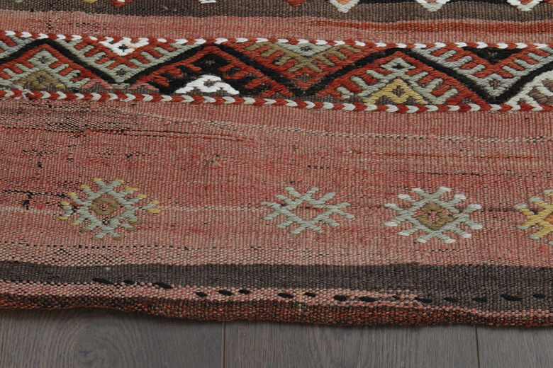 3x4, Washable Wool Vintage Kilim