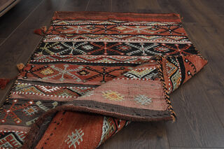 3x4, Washable Wool Vintage Kilim - Thumbnail