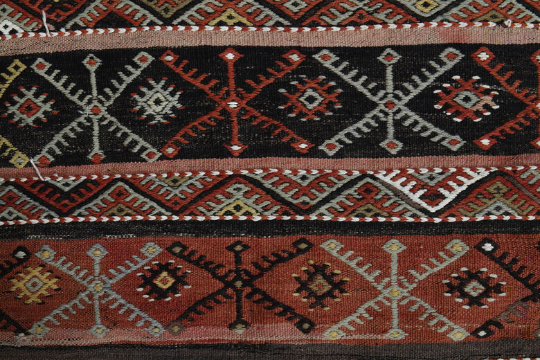 3x4, Washable Wool Vintage Kilim