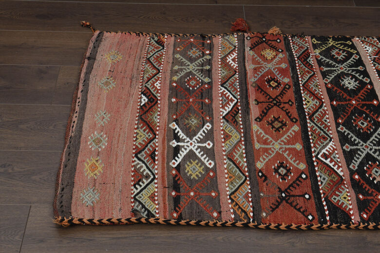 3x4, Washable Wool Vintage Kilim