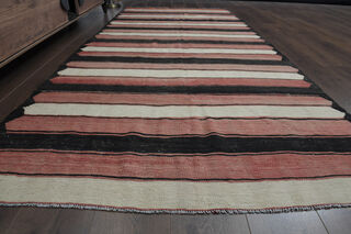 5x10, Wide Turkish Kilim Runner - Thumbnail