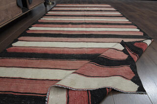 5x10, Wide Turkish Kilim Runner - Thumbnail