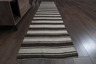 2x11, Soft Wool Vintage Kilim Runner - Thumbnail