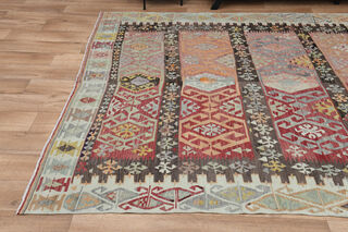 7x13, Ultra Wide Turkish Kilim Runner - Thumbnail