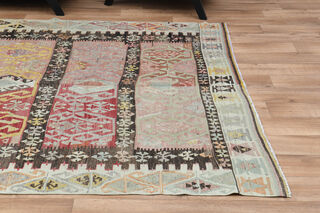 7x13, Ultra Wide Turkish Kilim Runner - Thumbnail