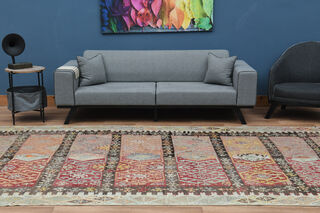 7x13, Ultra Wide Turkish Kilim Runner - Thumbnail