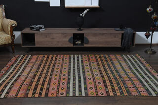 6x9, Handmade Vintage Kilim Runner - Thumbnail