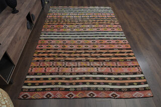 6x9, Handmade Vintage Kilim Runner - Thumbnail