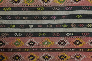 6x9, Handmade Vintage Kilim Runner - Thumbnail