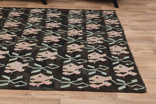 6x12, Shabby Decor Wide Vintage Kilim Runner - Thumbnail