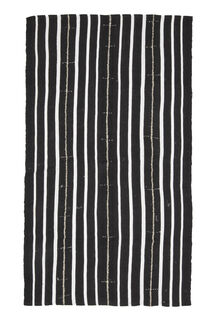 5x9, Striped Rustic Turkish Kilim Rug - Thumbnail