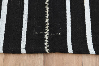 5x9, Striped Rustic Turkish Kilim Rug - Thumbnail