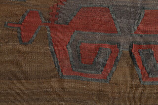 4x12, Flatweave Wool Wide Turkish Kilim - Thumbnail