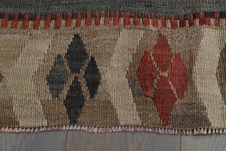 4x12, Flatweave Wool Wide Turkish Kilim