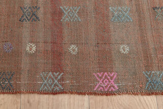 2x6, Faded Orange Vintage Kilim Runner - Thumbnail