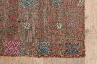 2x6, Faded Orange Vintage Kilim Runner - Thumbnail