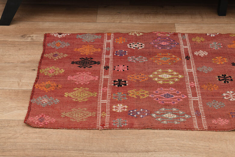 2x5, Soft Wool Oushak Kilim Runner